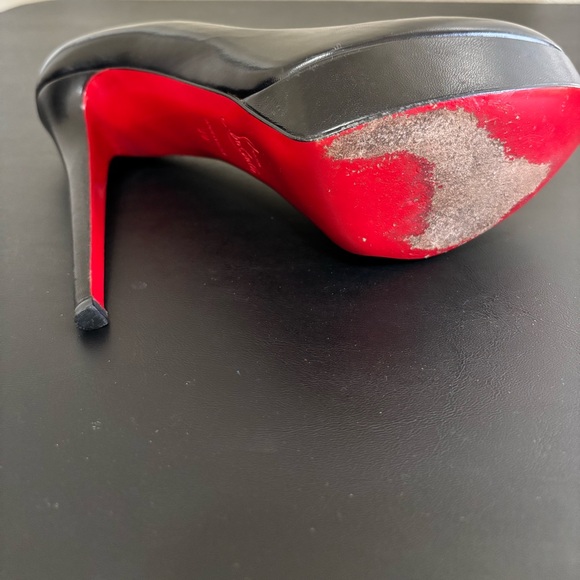 👠 Christian Louboutin Black Leather Platform Pumps main image 6